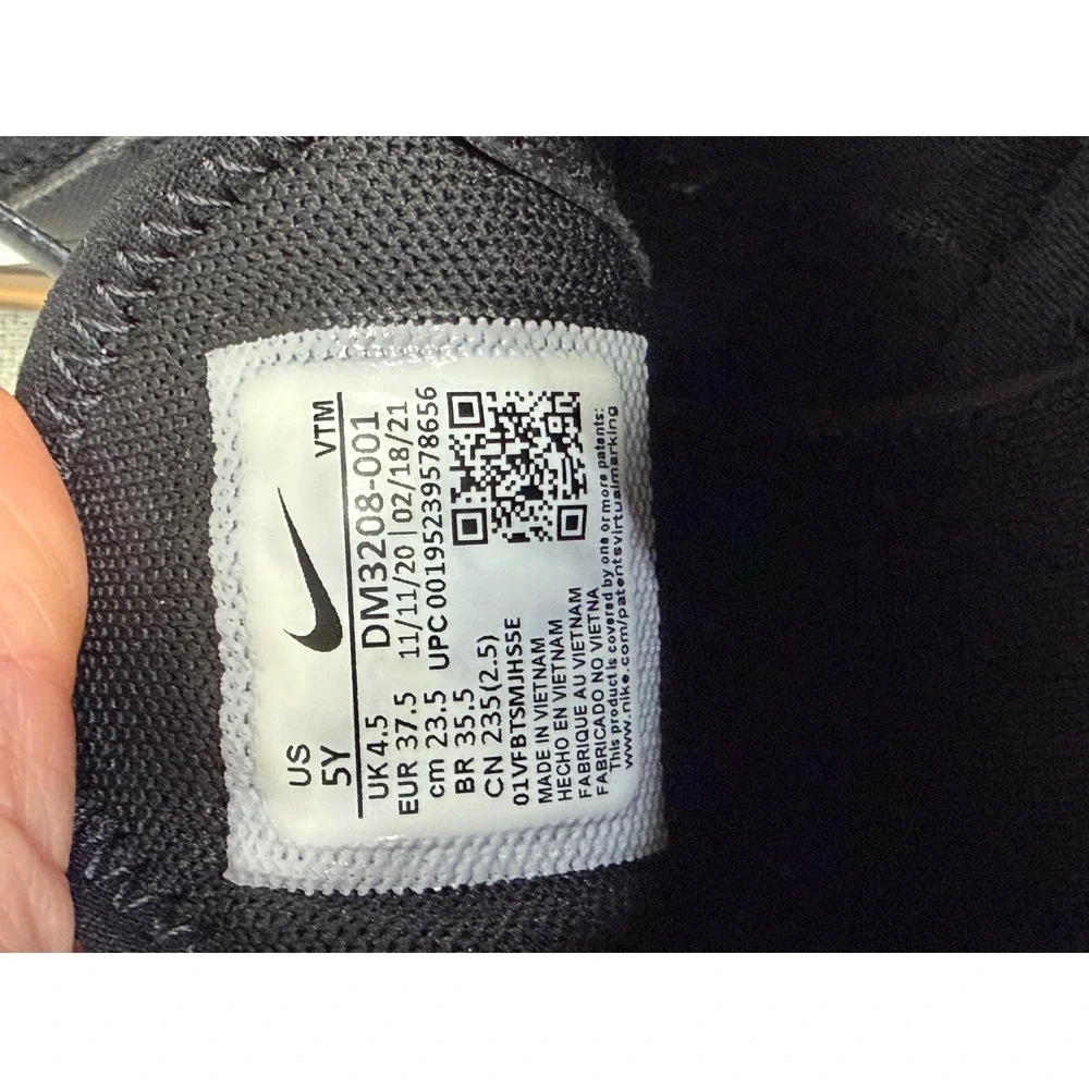 Nike Air Max 270 Black Orange DM3208-001 Kids 5Y Womens 6.5 Running Shoes